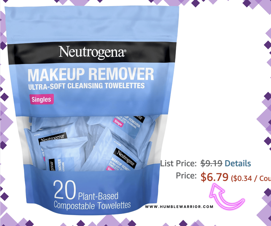 20-Pack of Neutregena Makeup Remover Singles!